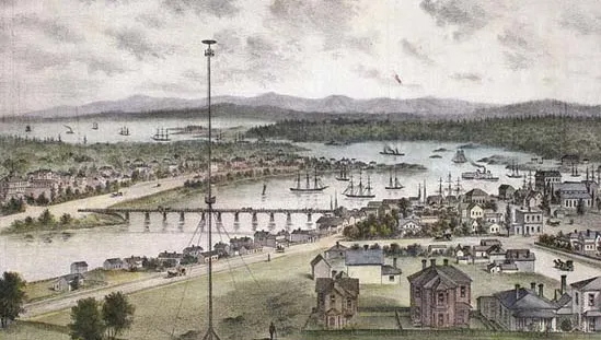 Victoria harbour, 1882
