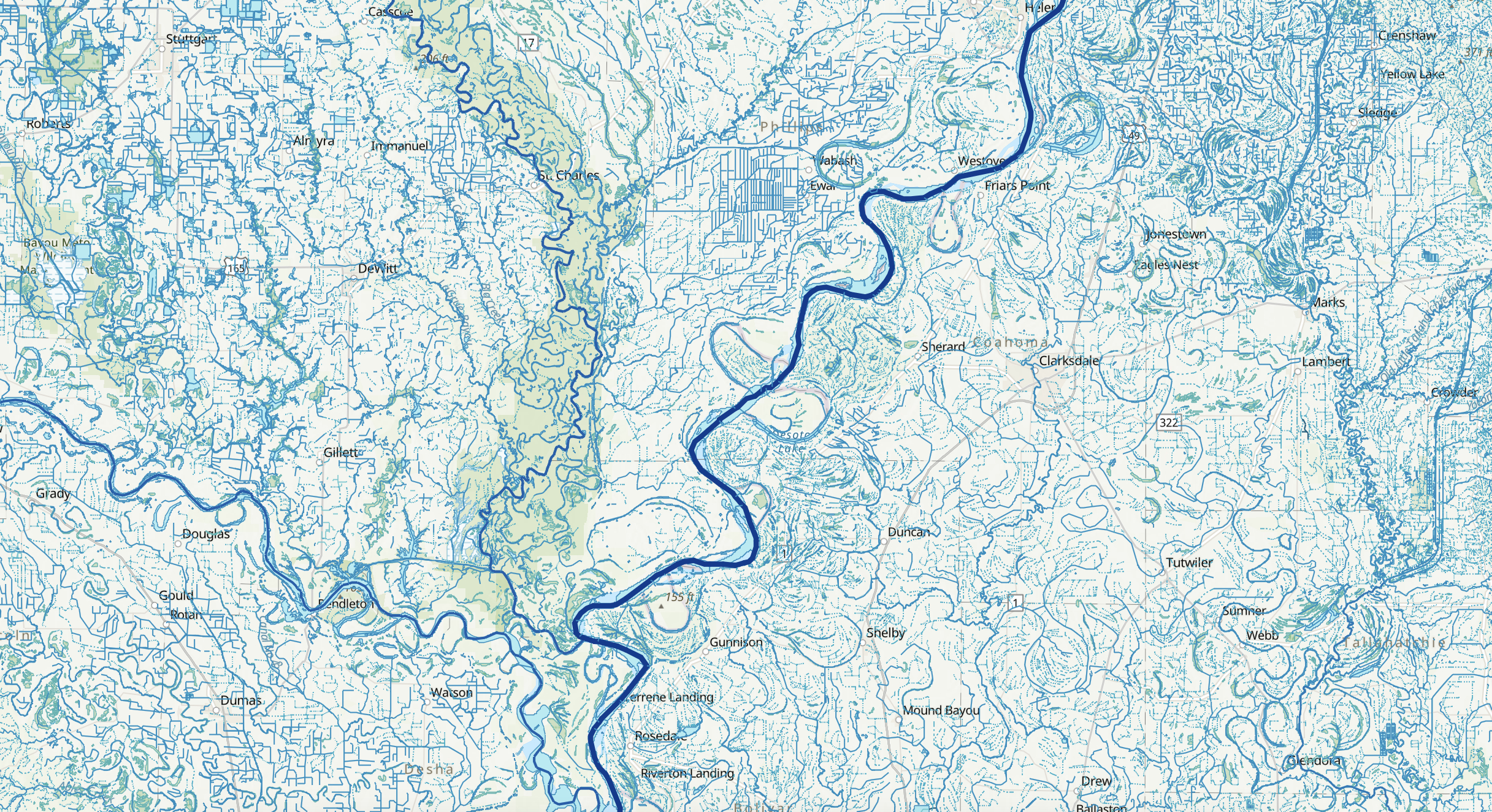 mapping rivers
